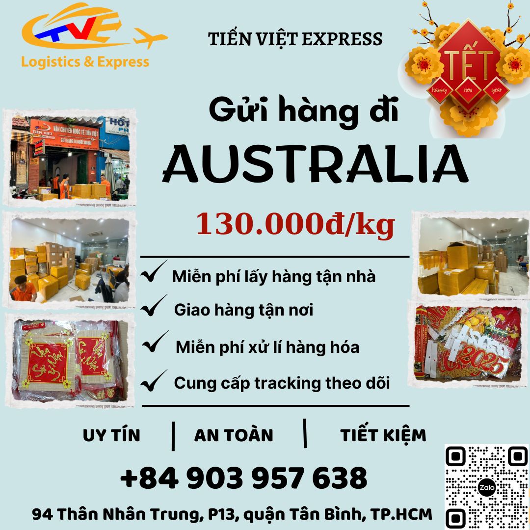 Gửi hàng đi Úc- Tiến Việt Express